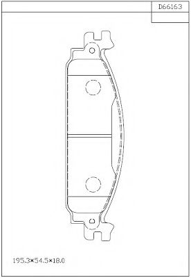 Тормозные колодки ASIMCO KD66163