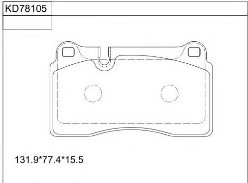 Тормозные колодки ASIMCO KD78105