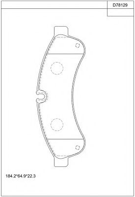 Тормозные колодки ASIMCO KD78129