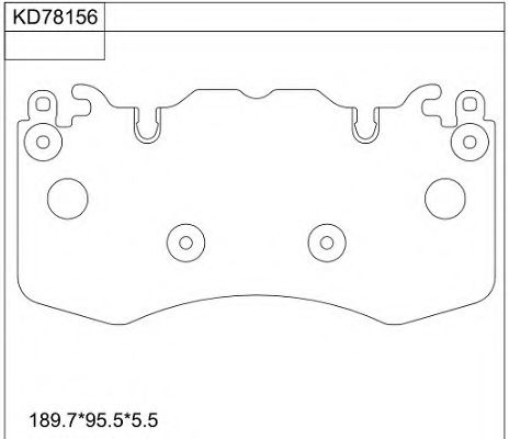 Тормозные колодки ASIMCO KD78156