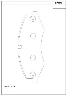 Тормозные колодки ASIMCO KD78157