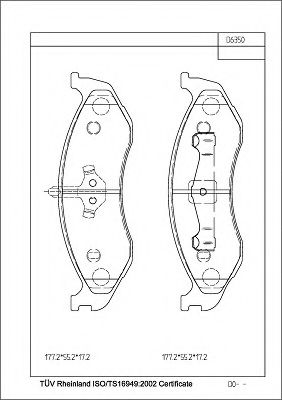 Тормозные колодки ASIMCO KD6350