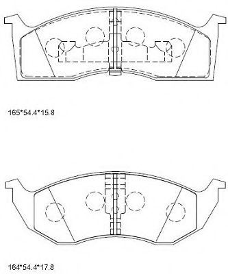 Тормозные колодки ASIMCO KD0601