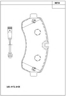 Тормозные колодки ASIMCO KD0724