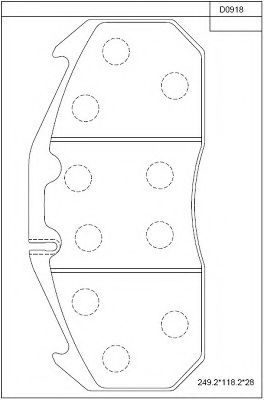 Тормозные колодки ASIMCO KD0918
