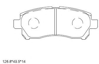 Тормозные колодки ASIMCO KD2786