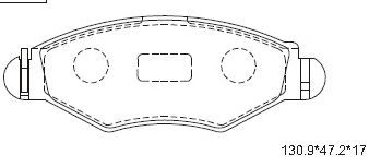 Тормозные колодки ASIMCO KD7751