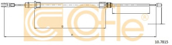 Трос ручного тормоза COFLE 10.7815 Трос ручного тормоза COFLE 10.7815