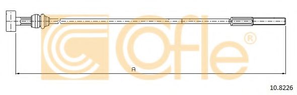 Трос ручного тормоза COFLE 10.8226 Трос ручного тормоза COFLE 10.8226
