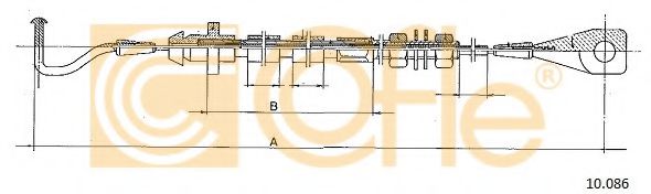 Тросик газа COFLE 10.086