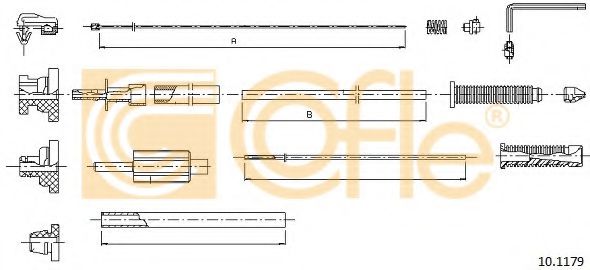 Тросик газа COFLE 10.1179
