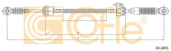 Трос КПП COFLE 10.2451