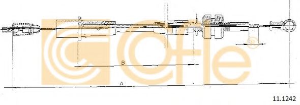 Тросик газа COFLE 11.1242