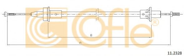Трос сцепления COFLE 11.2328