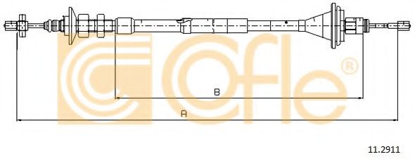 Трос сцепления COFLE 11.2911