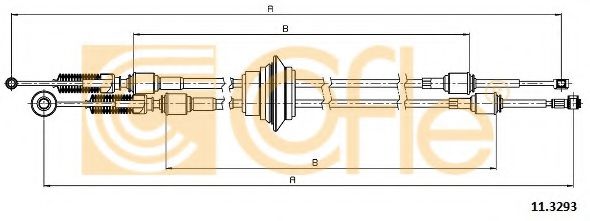 Трос КПП COFLE 11.3293