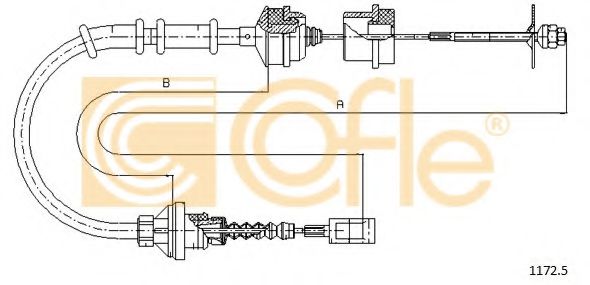 Трос сцепления COFLE 1172.5