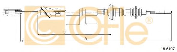 Трос сцепления COFLE 18.6107