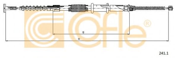 Трос ручного тормоза COFLE 241.1