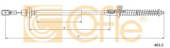 Тросик газа COFLE 463.5