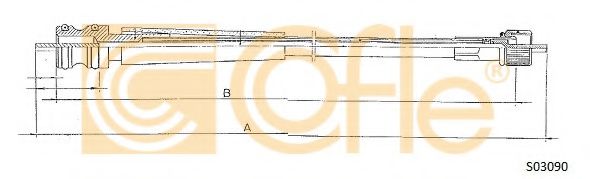 Тросик спидометра COFLE S03090