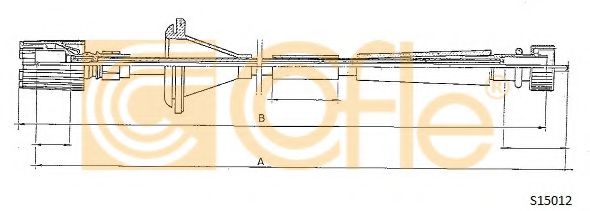 Тросик спидометра COFLE S15012