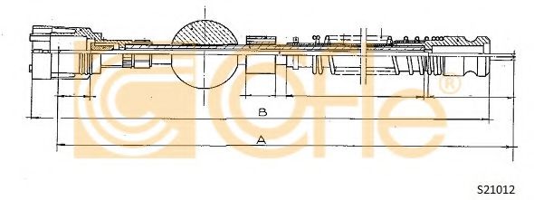 Тросик спидометра COFLE S21012