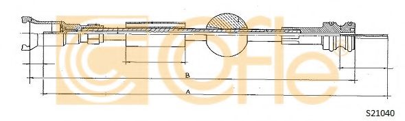 Тросик спидометра на Peugeot 405 (Пежо 405) 4B, 4E, 15B, 15E | 1.4, 1.6 ...