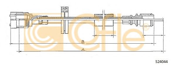 Тросик спидометра COFLE S24044