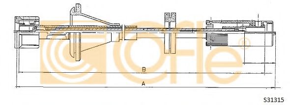 Тросик спидометра COFLE S31315