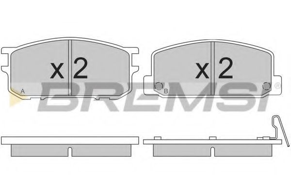 Тормозные колодки bremsi BP2167
