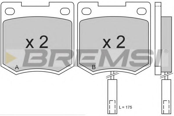 Тормозные колодки bremsi BP2171