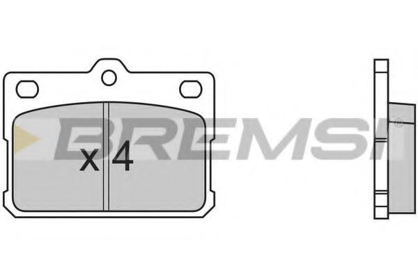 Тормозные колодки bremsi BP2198
