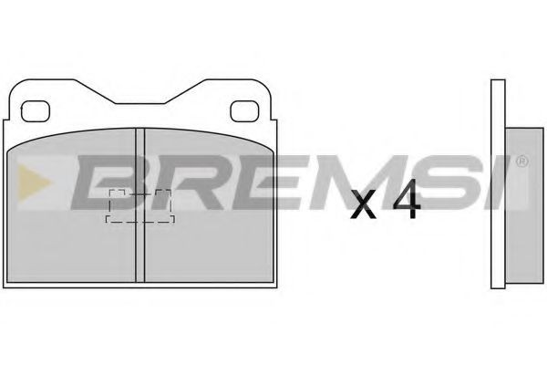 Тормозные колодки bremsi BP2219