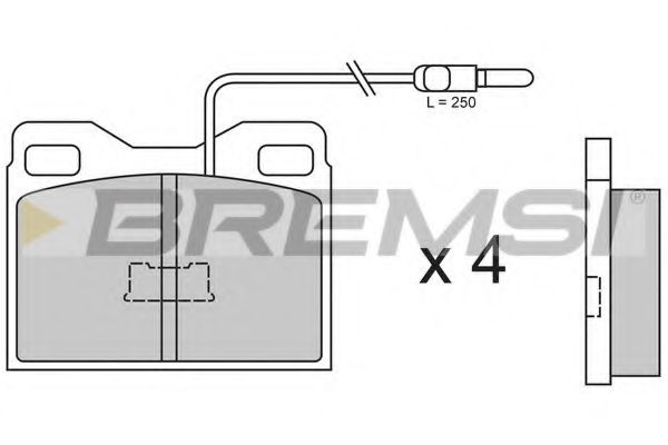 Тормозные колодки bremsi BP2264