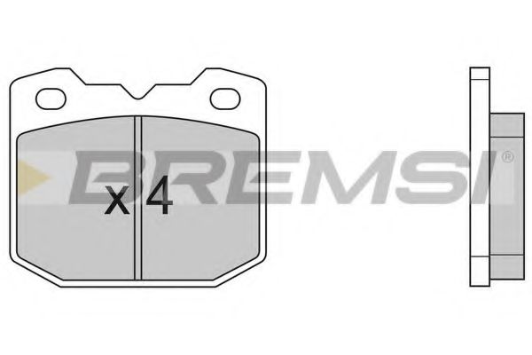 Тормозные колодки bremsi BP2318