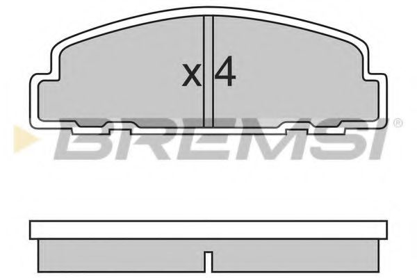 Тормозные колодки bremsi BP2329
