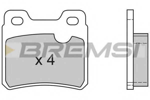 Тормозные колодки BREMSI BP2418