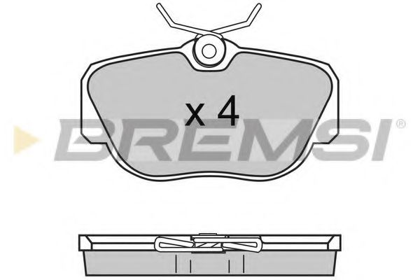 Тормозные колодки BREMSI BP2425