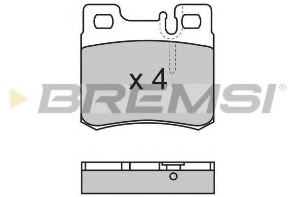 Тормозные колодки BREMSI BP2495
