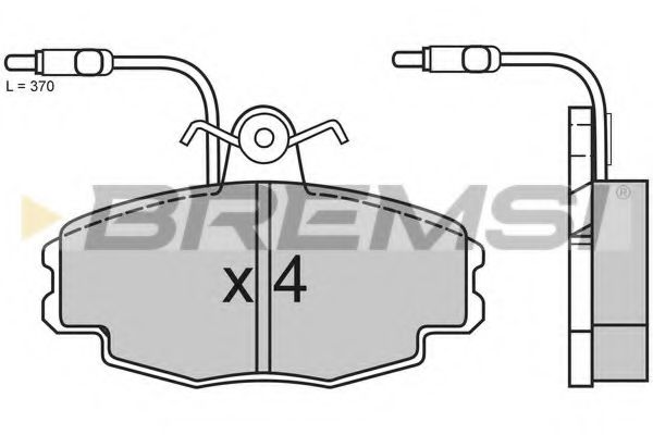 Тормозные колодки BREMSI BP2528