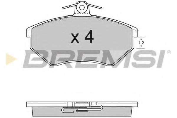 Тормозные колодки BREMSI BP2531
