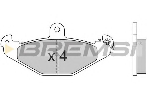 Тормозные колодки BREMSI BP2553