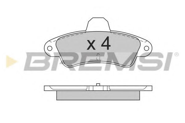 Тормозные колодки BREMSI BP2562