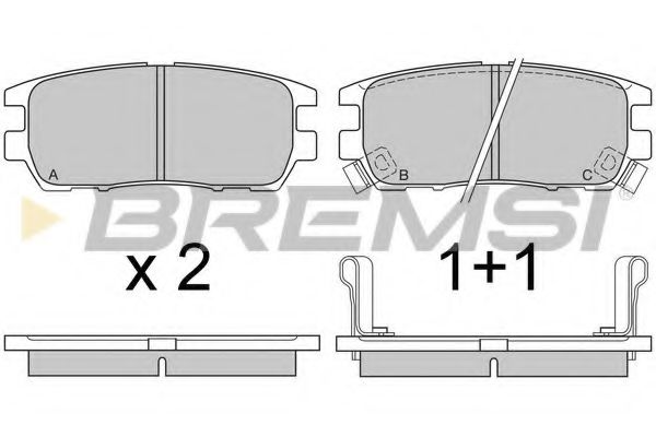 Тормозные колодки BREMSI BP2574