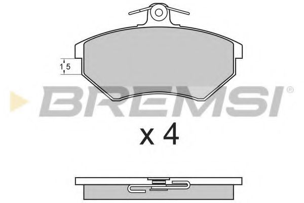 Тормозные колодки BREMSI BP2642
