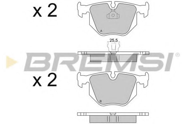 Тормозные колодки BREMSI BP2652