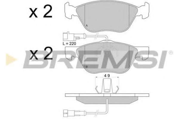 Тормозные колодки BREMSI BP2673