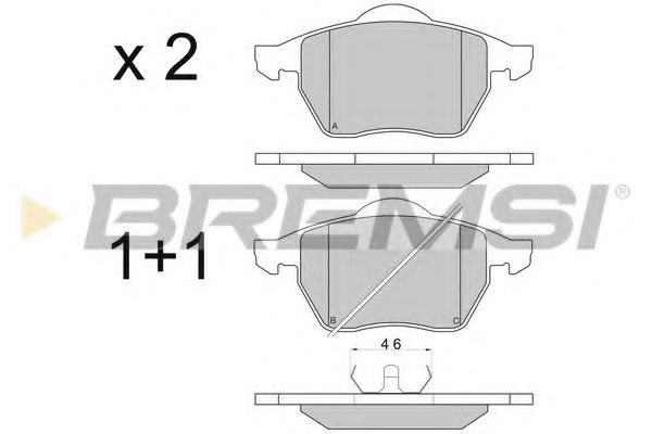 Тормозные колодки BREMSI BP2679