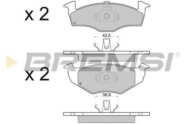 Тормозные колодки BREMSI BP2682